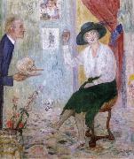 James Ensor The Droll Smokers oil